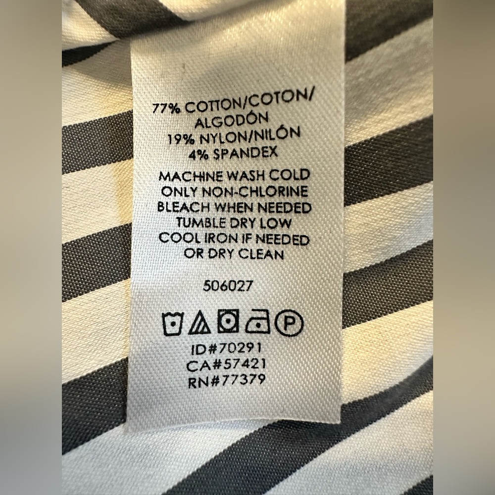 Ann Taylor Size 6P Long Sleeve Tie Front Button Down Shirt NWT - Picture 7 of 9